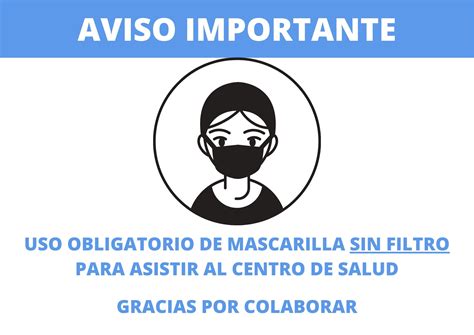 mascarillas en centros de salud